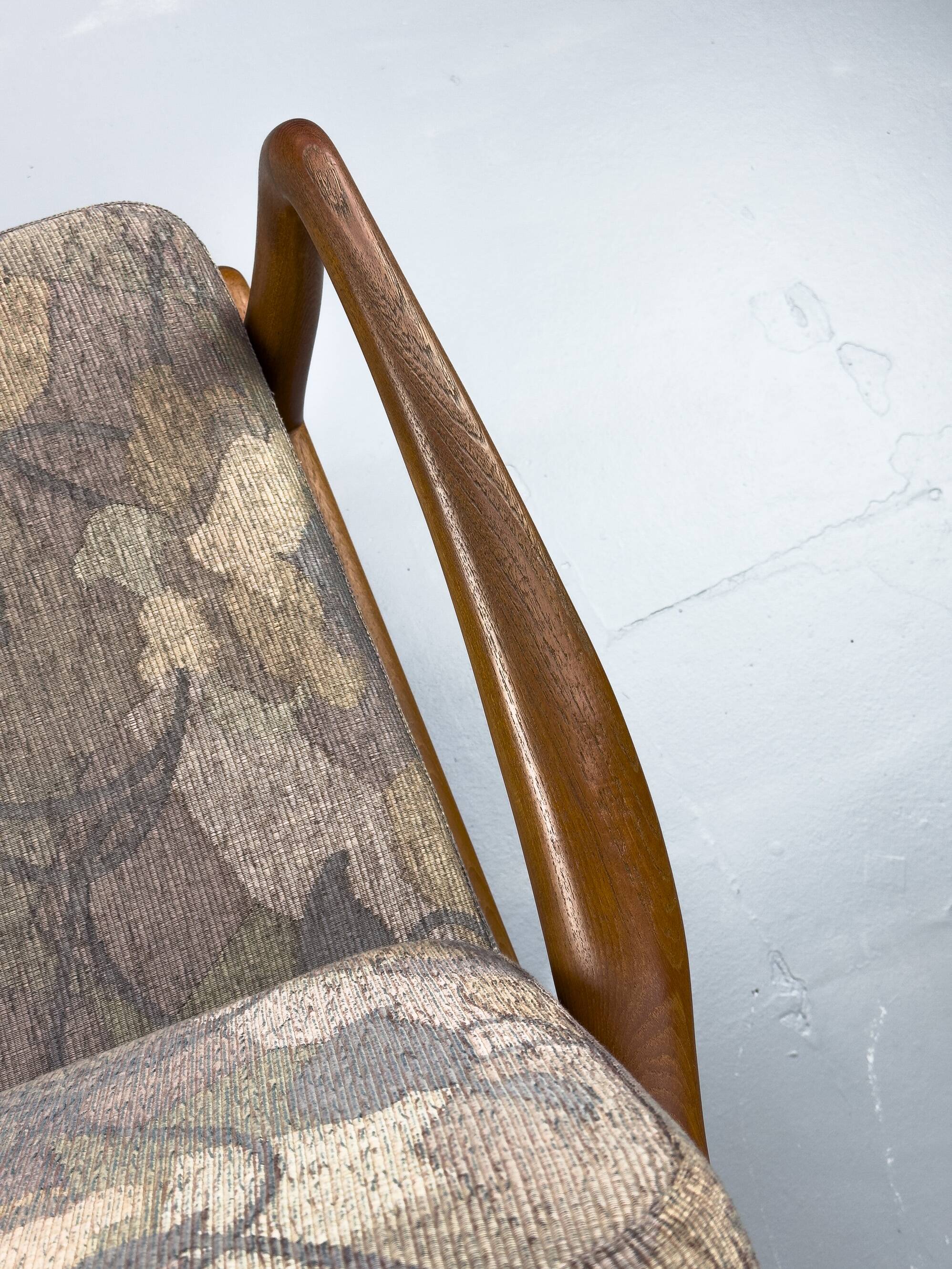 Canapé deux places vintage Senator en teck par L. Olsen, années 1970