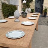 Solid oak farmhouse table