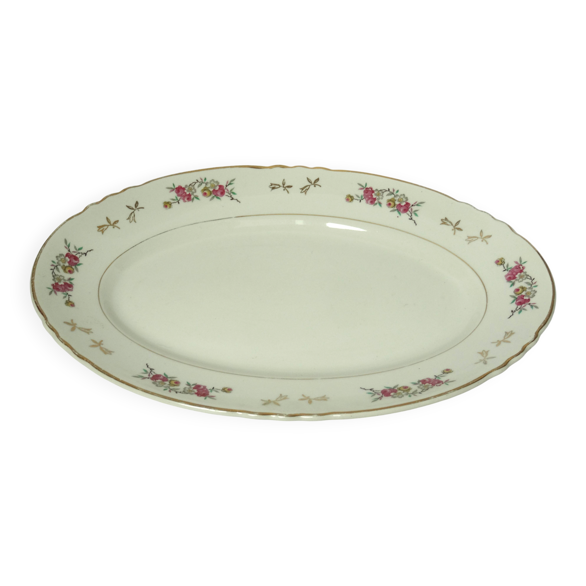 oval serving dish Moulin des Loups
