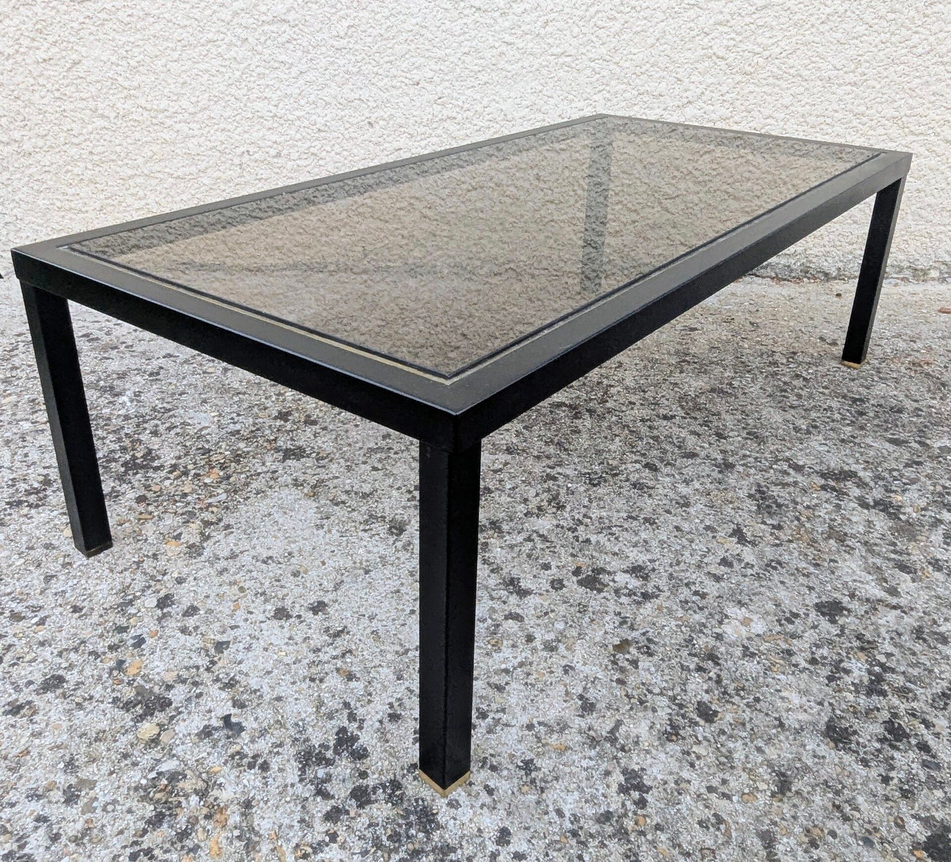 Vintage 70s 80s Hollywood Regency Coffee Table