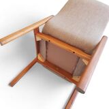 4 x Teak & Fabric Dining Chairs " STUKBAER " from Dyrlund Danmark 1960s