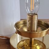 Opal glass table lamp