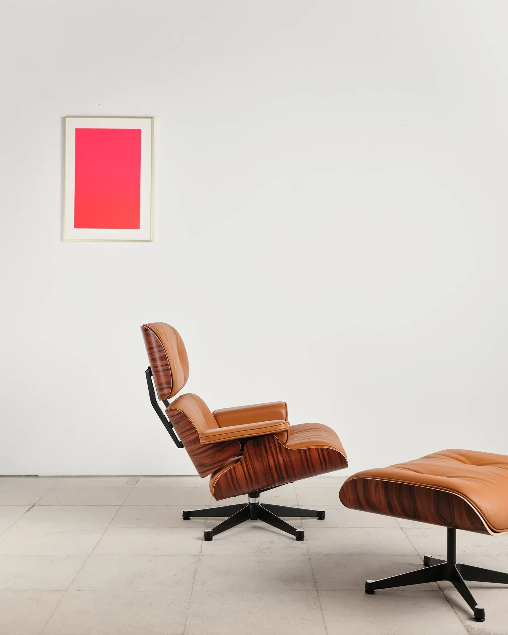 Lounge Chair and ottoman in rosewood by Charles & Ray Eames, Vitra