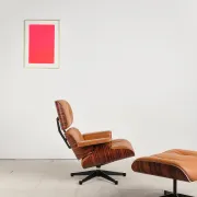Lounge Chair and ottoman in rosewood by Charles & Ray Eames, Vitra