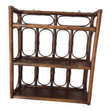 Wall shelf and rattan