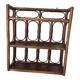 Wall shelf and rattan