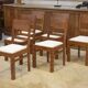 Ensemble de 6 chaises brutalistes 1960’s
