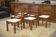 Set of 6 brutalist chairs from the 1960s.
