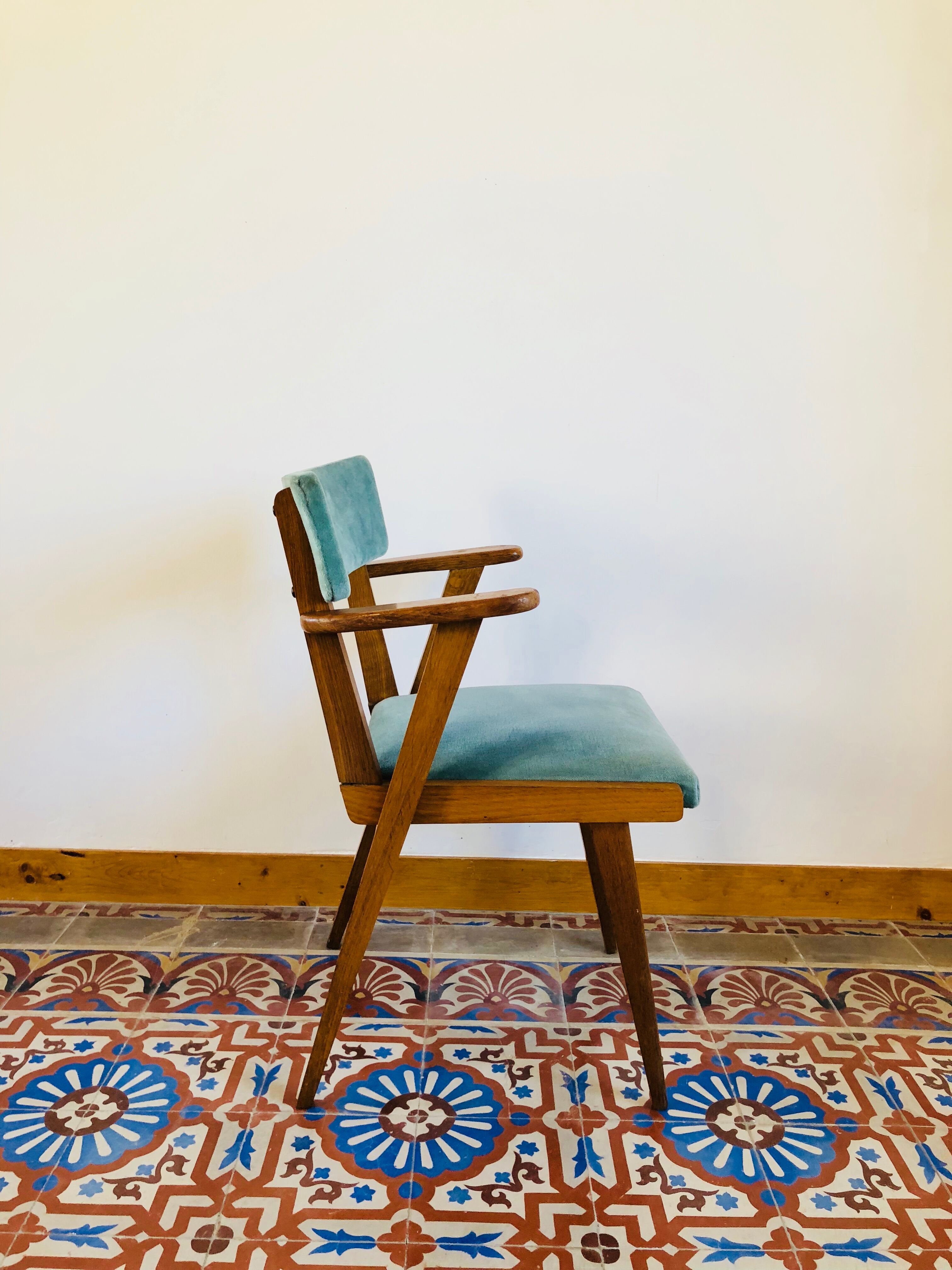 Velvet armchair 1960