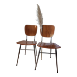 Set of 2 chairs in formica vintage