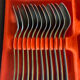 Ménagère vintage en inox Guy Degrenne, modèle Jet