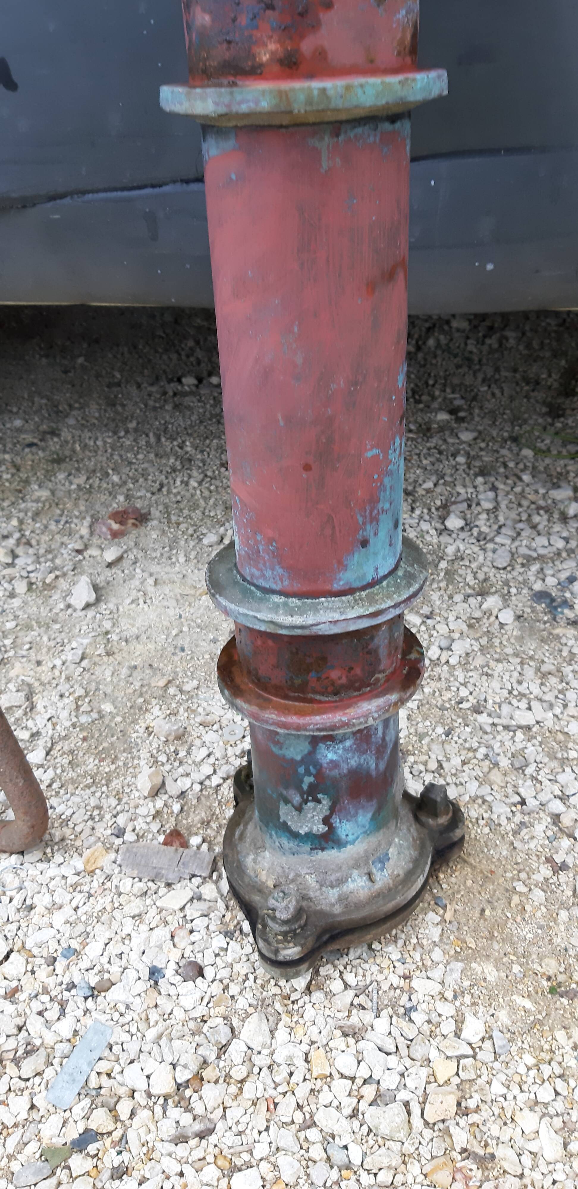 Red Copper Garden Well Pump 19th