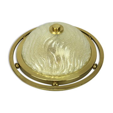 Plafonnier flush mount ice glass space age design