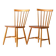 Pair of Scandinavian 1950s/60s beech and teak chairs Pinstol type