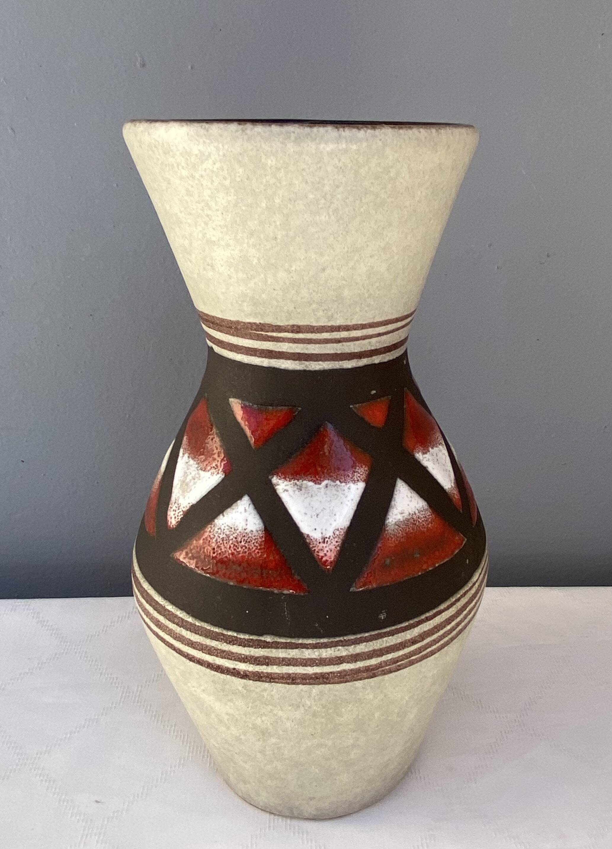 Three West German ceramic vases