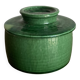 Foucart Jourdan Green glazed earthenware butter dish with water reservoir, 1960