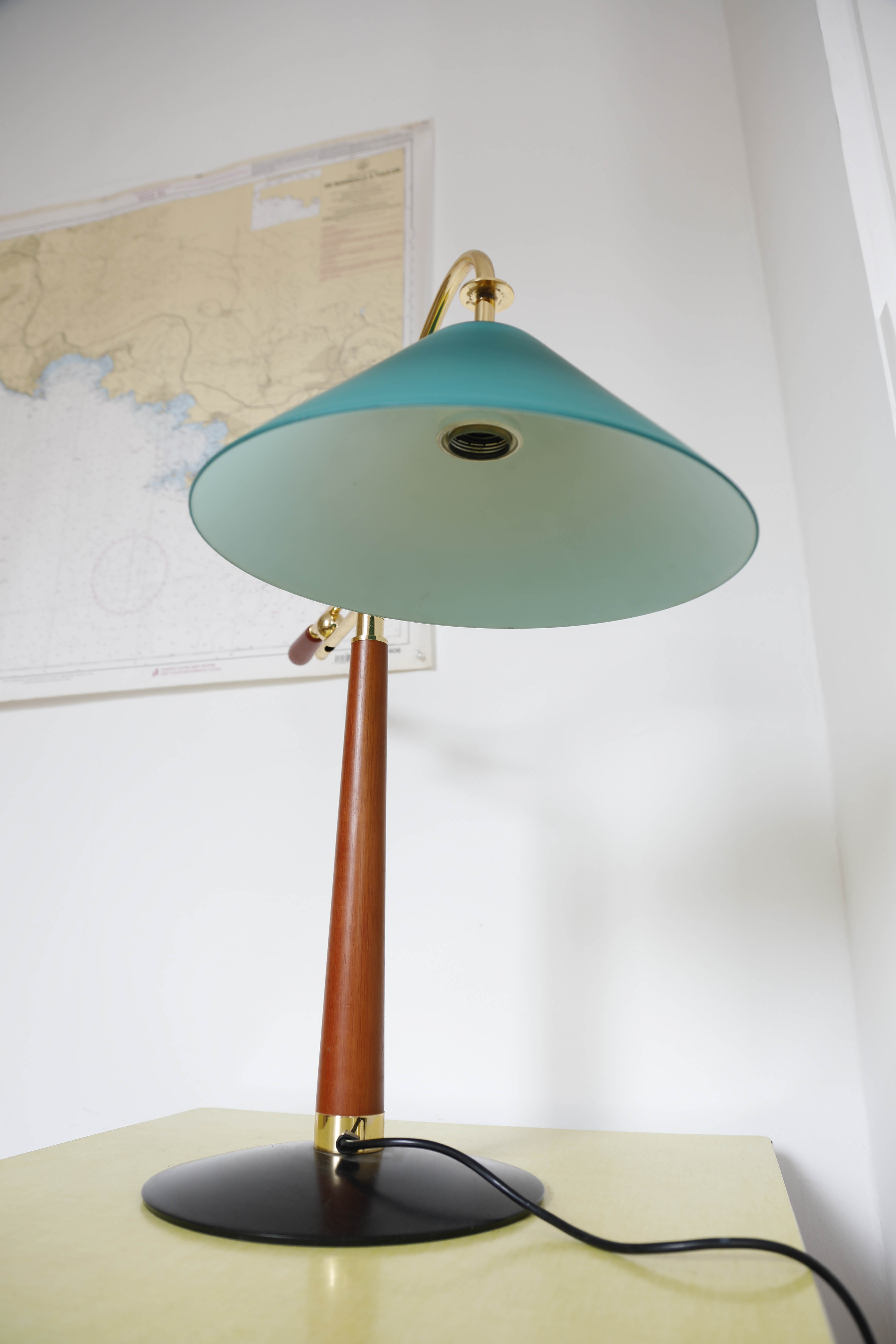 Desk lamp XXL Opaline Turquoise Italy 70