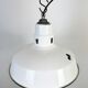 Industrial White Enamel Factory Pendant Lamp from Abolite, 1960s