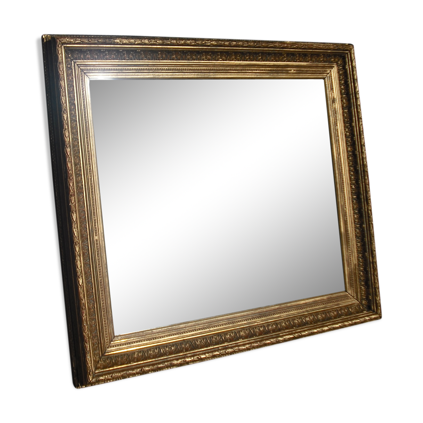 Thick mirror 19th 80x68cm