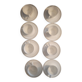 8 Gien cups and 8 saucers