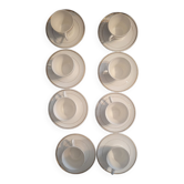 8 Gien cups and 8 saucers