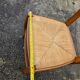 Suite de 6 chaises paillées en merisier - années 60