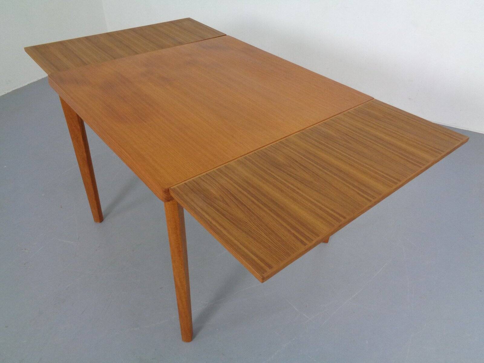 Extendable Teak Dining Table, Denmark, 1960s