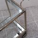 Vintage brass and glass bar trolley