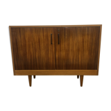 Buffet en bois clair et palissandre années 60