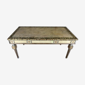 Table en bois polychrome de style Louis XVI Italie