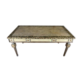 Table en bois polychrome de style Louis XVI Italie