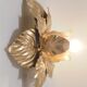 Applique fleur dorée