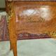 Very rare wig chest with a drawer in Louis XV style with marquetry.