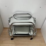 Art Deco Chromed Steel Bar Cart by Robert Mallet-Stevens, France, 1925