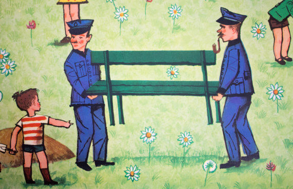 Poster "Spring" by Hermann Wacker and Ulrik Schramm 1968