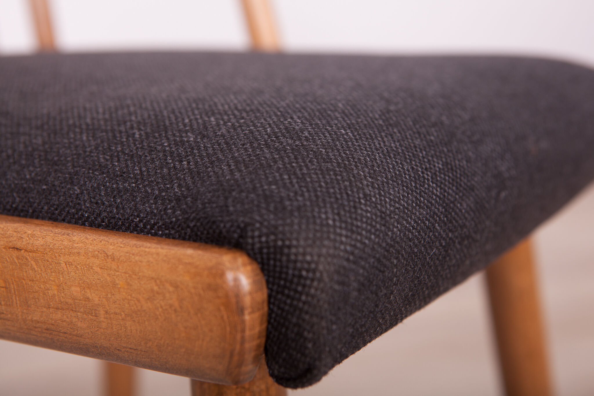 Black Dining Chairs by Antonin Suman for Ton, 1960s, Set of 4
