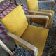 Set of 2 bridge armchairs