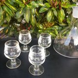 4 verres à liqueur anciens
