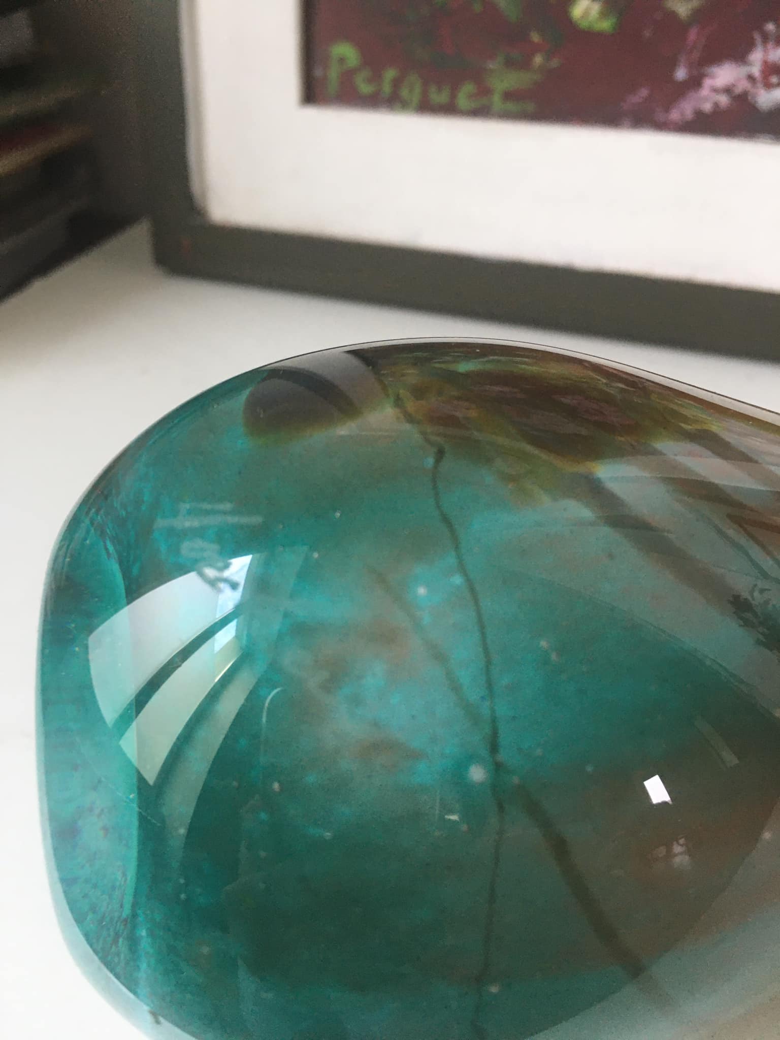 Blown glass soliflora. Very nice color gradient.