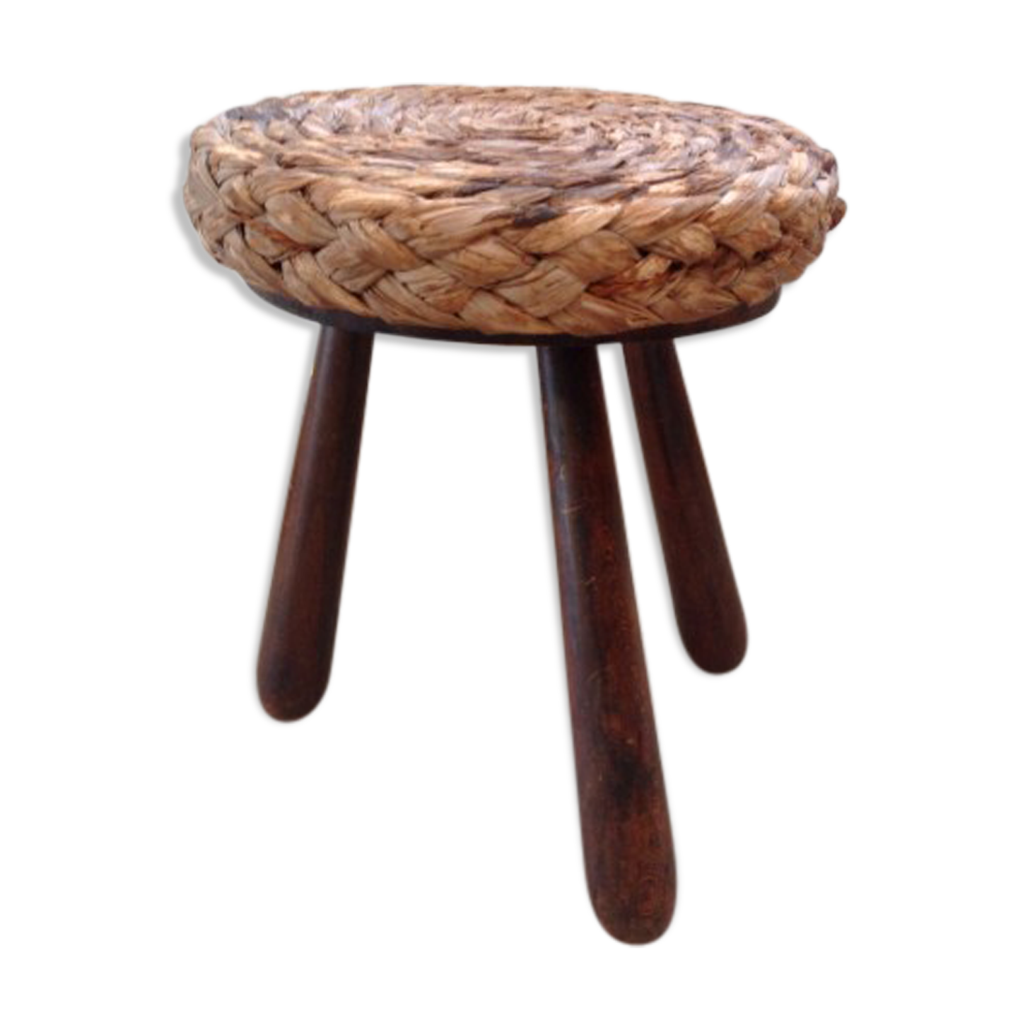 Stool seat raffia