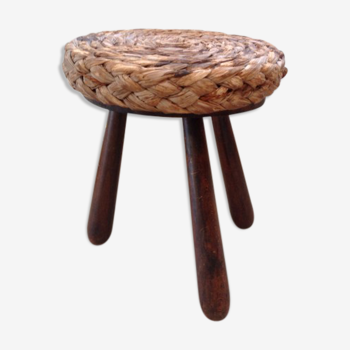 Stool seat raffia