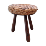 Stool seat raffia