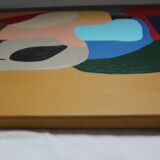 Abstract colorful handmade painting