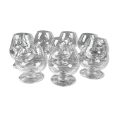 10 Baccarat crystal brandy glasses
