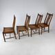 Set of 4 Oak Dining Chairs by Ercol, 1980s
