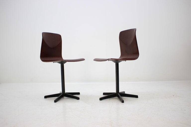 Pair of Industrial Style Chairs, Elmar Flötotto for Pagholz, 1970s