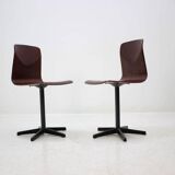 Pair of Industrial Style Chairs, Elmar Flötotto for Pagholz, 1970s