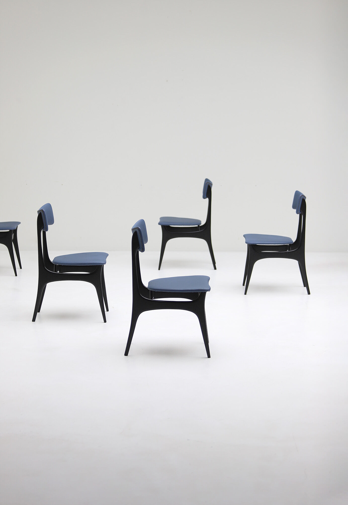 set of six Alfred Hendrickx S3 dining chairs for Belform