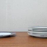 German series of postmodern flying object plates by David Palterer and Sieger Design for Arzberg, 1990s, set of 8.