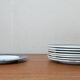 German series of postmodern flying object plates by David Palterer and Sieger Design for Arzberg, 1990s, set of 8.